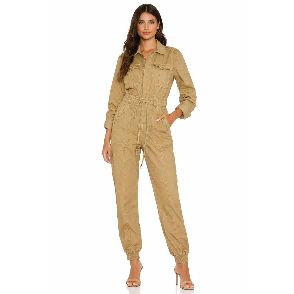 SER.O.YA Utility Jumpsuit Olive Tan Size Small‎